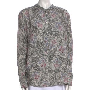 Isabel Marant - Paisley Print Crew Neck Blouse